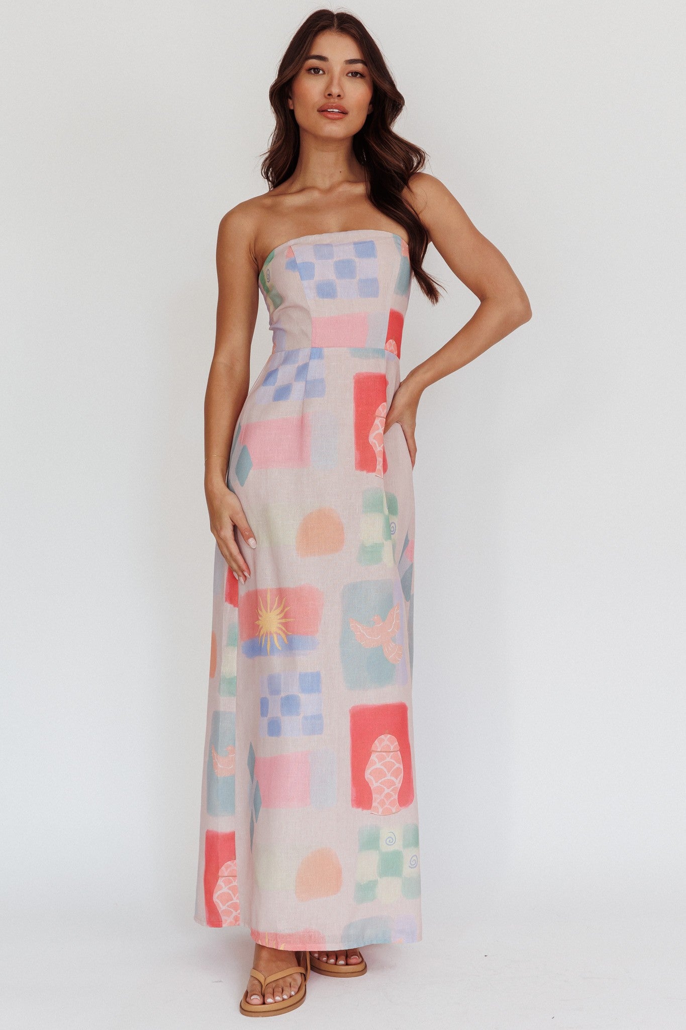 Madi Abstract Maxi Dress