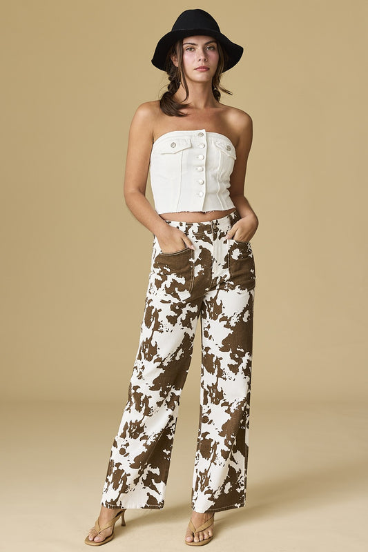 Dust Storm Cow Print Pants