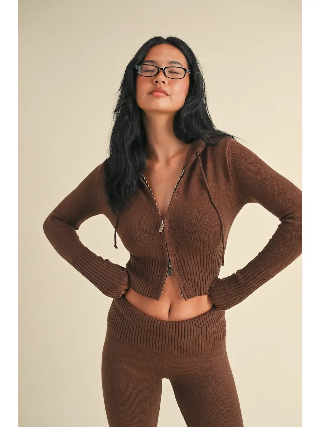 Brownstone Zip Up Sweater