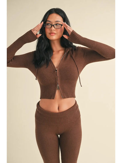 Brownstone Zip Up Sweater