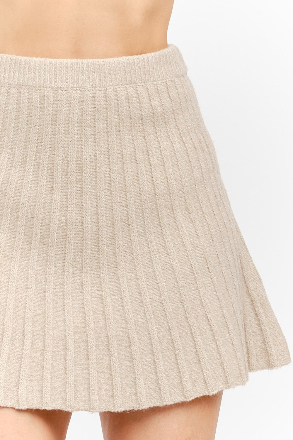 Maude Natural Knit Skirt