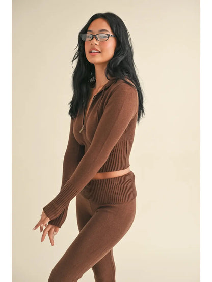 Brownstone Zip Up Sweater