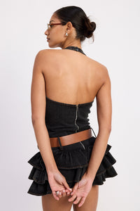 Midnight Rodeo Belted Dress