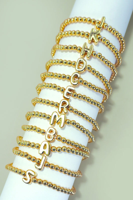 Melinda Initial Beaded Bracelet