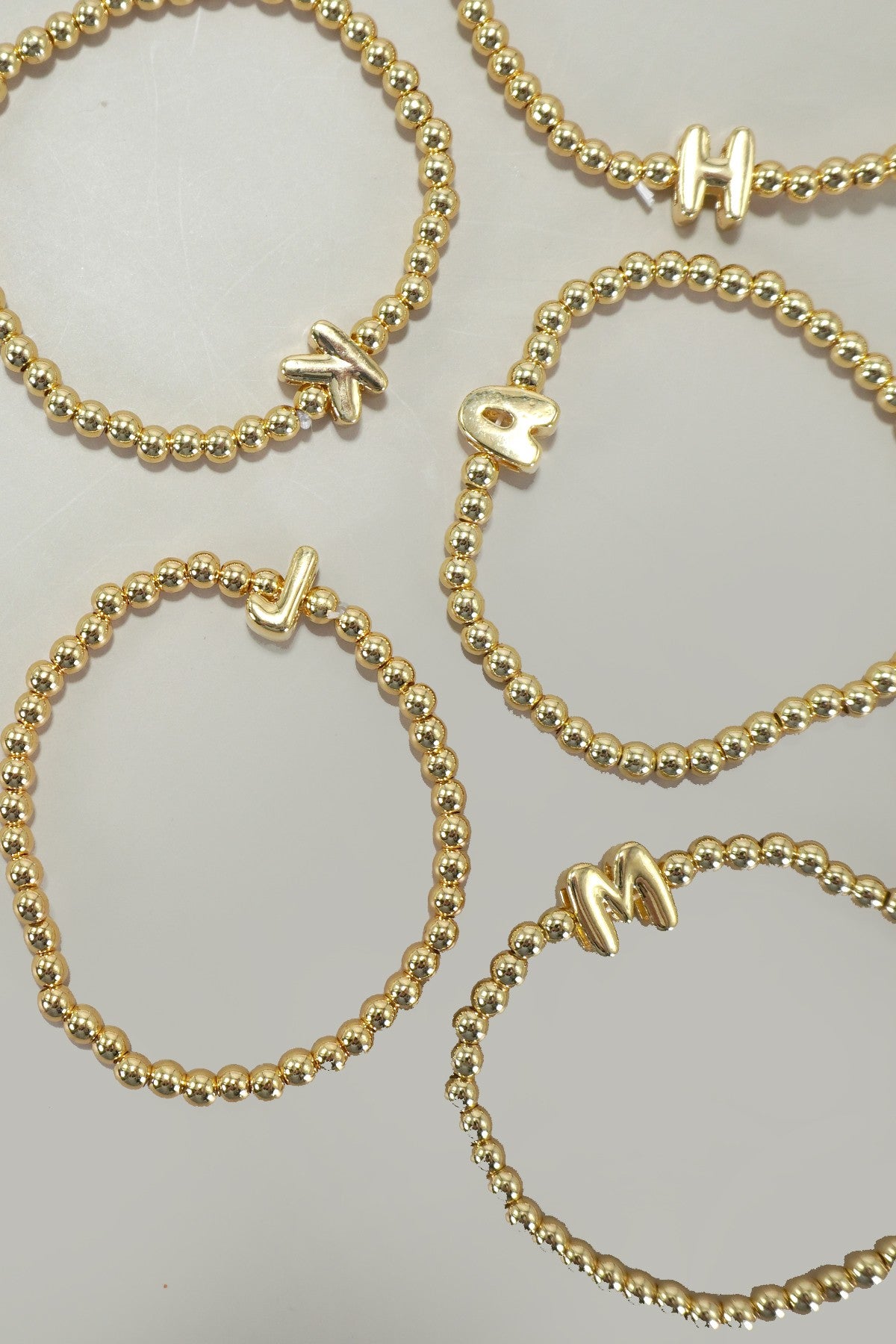 Melinda Initial Beaded Bracelet