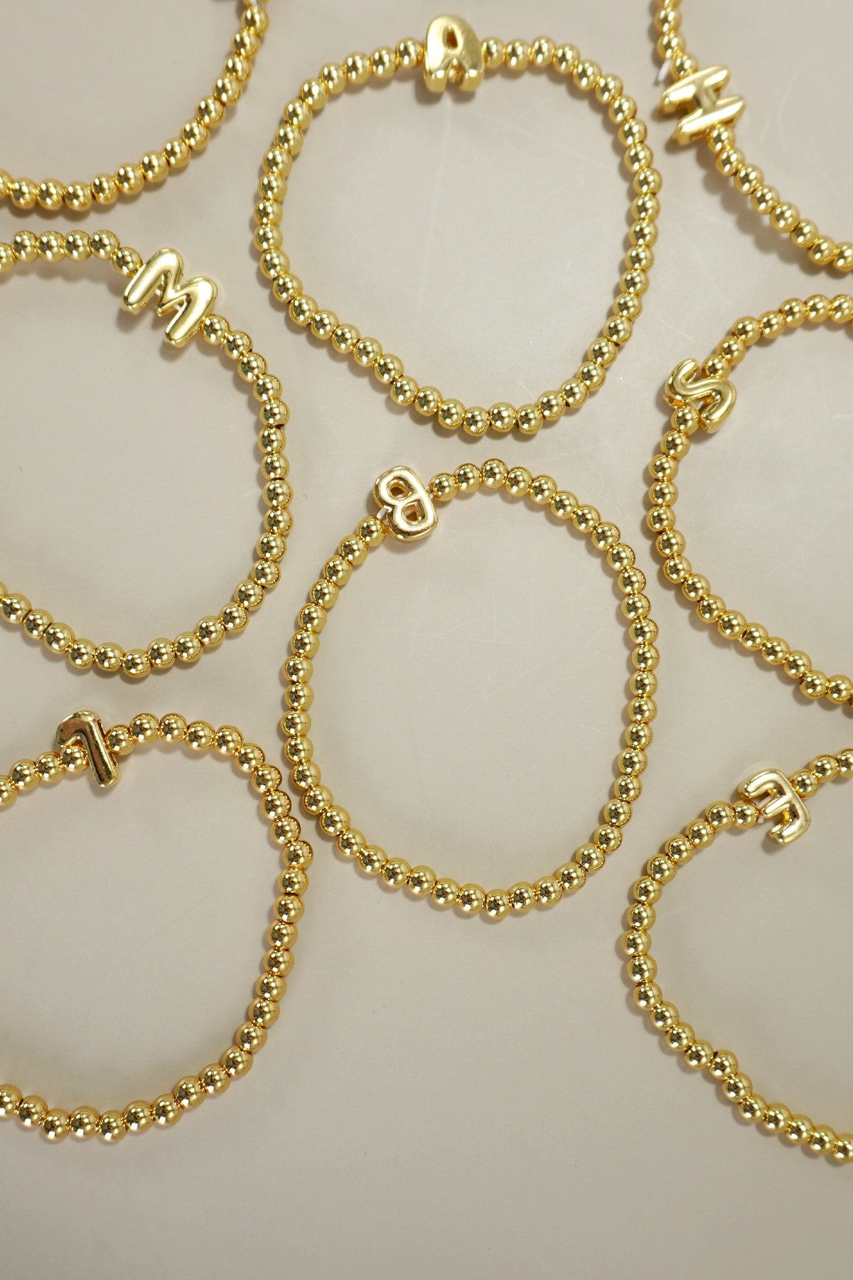 Melinda Initial Beaded Bracelet