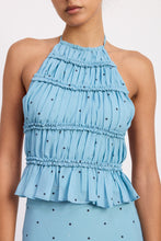 Load image into Gallery viewer, Michaela Polka Dot Ruffle Top