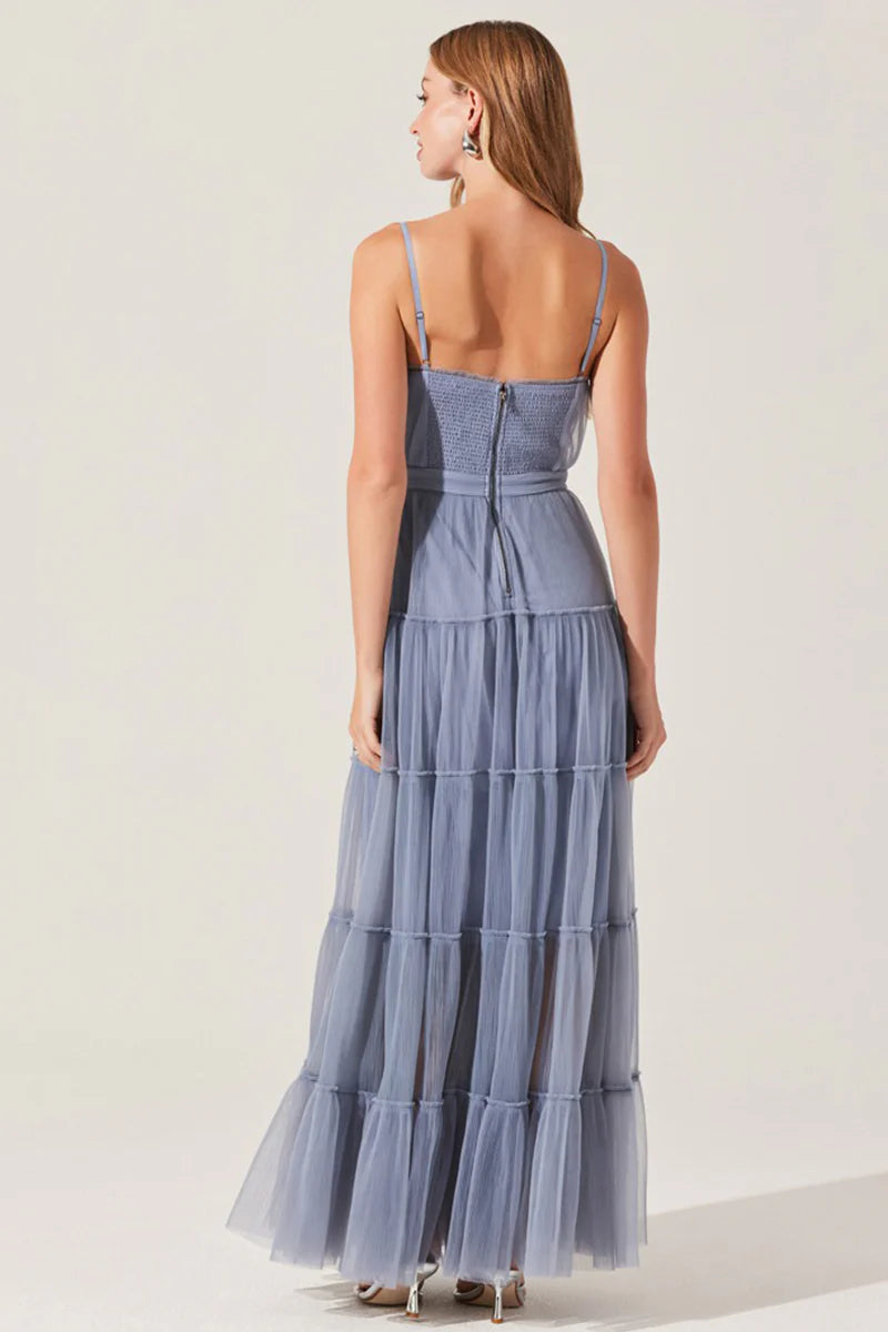 Mireya Dress Dusty Blue