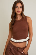 Load image into Gallery viewer, Cocoa Cream Sweater Tank