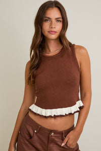 Cocoa Cream Sweater Tank