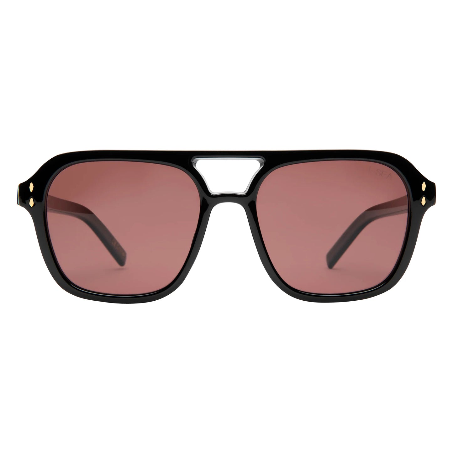 Monaco Sunnies Black/Plum