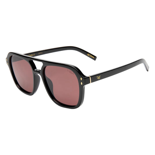 Monaco Sunnies Black/Plum