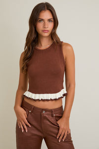 Cocoa Cream Sweater Tank