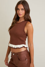 Load image into Gallery viewer, Cocoa Cream Sweater Tank