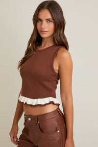Cocoa Cream Sweater Tank