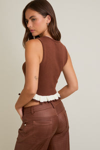 Cocoa Cream Sweater Tank