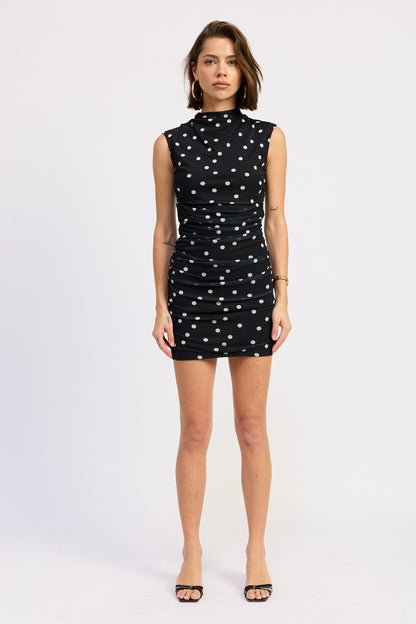 Celeste Polka Dot Dress