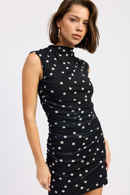 Celeste Polka Dot Dress