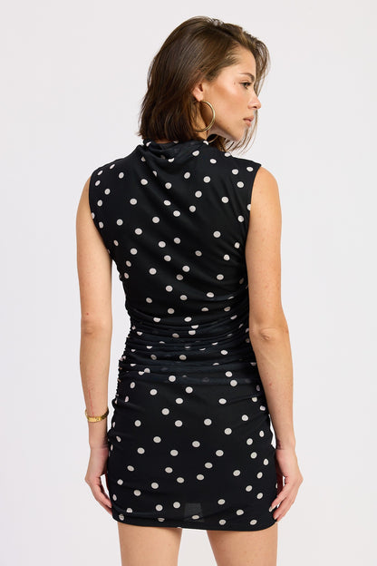 Celeste Polka Dot Dress