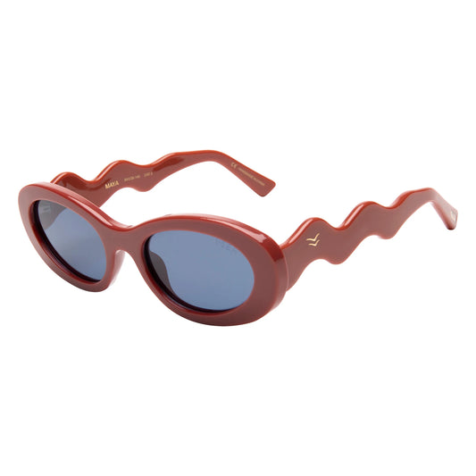 Maya Sunnies Terracotta/Navy