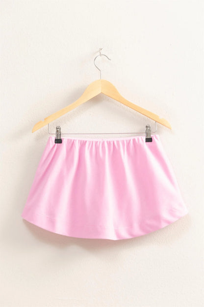 Never Look Back Linen Skort