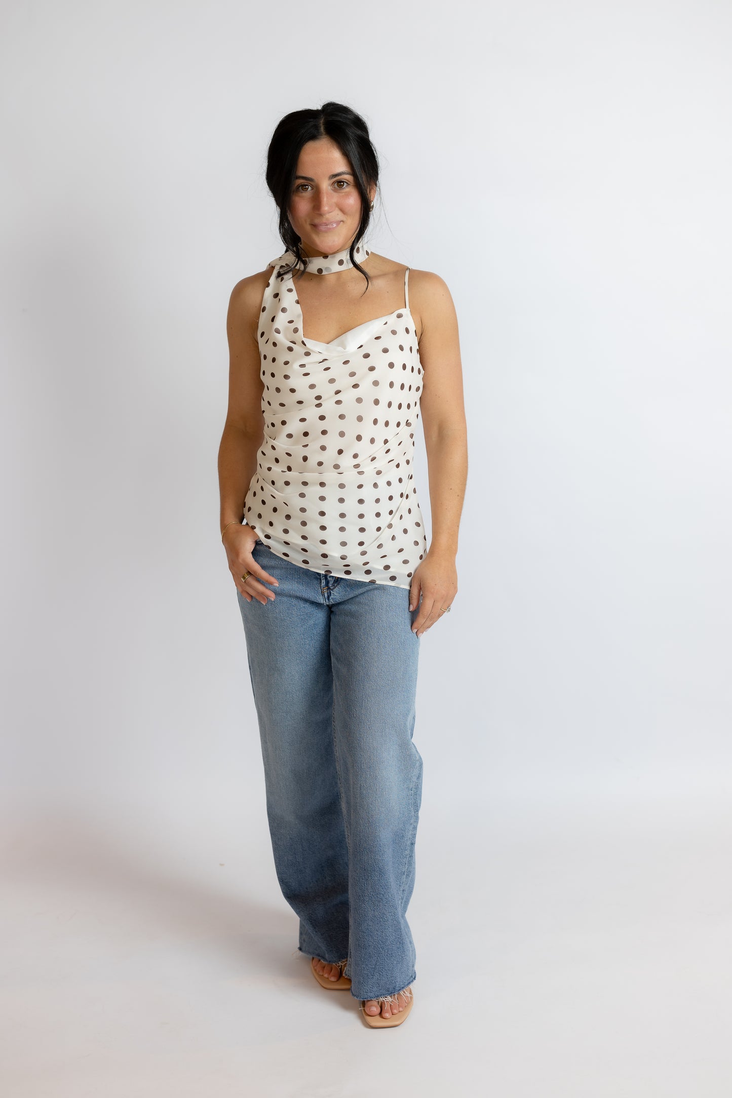 Adrie Polka Dot Top
