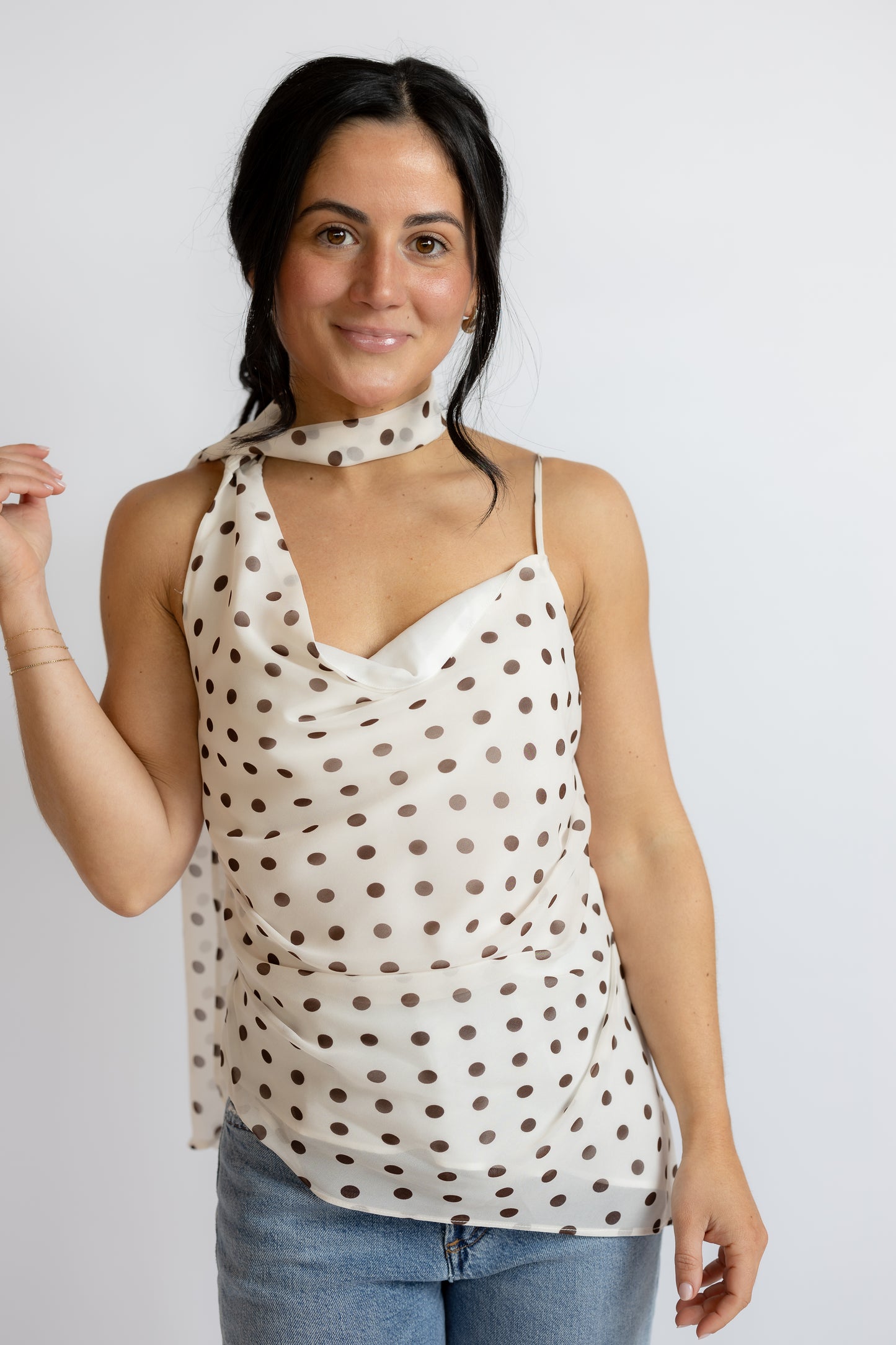 Adrie Polka Dot Top