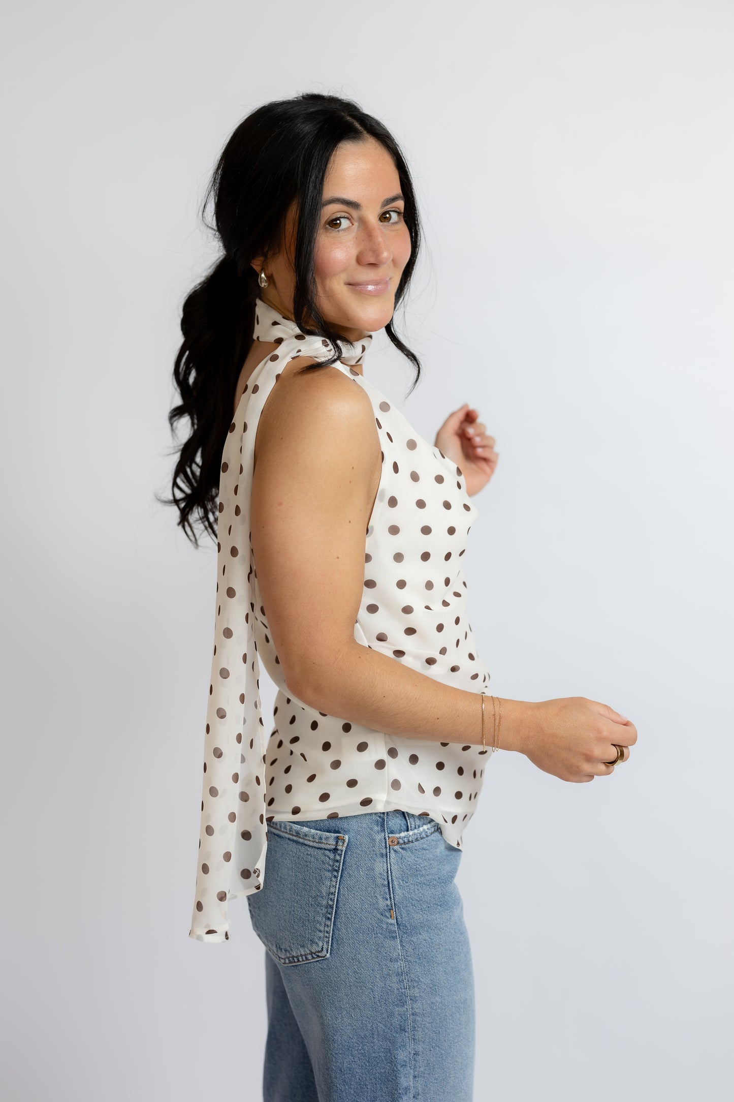 Adrie Polka Dot Top