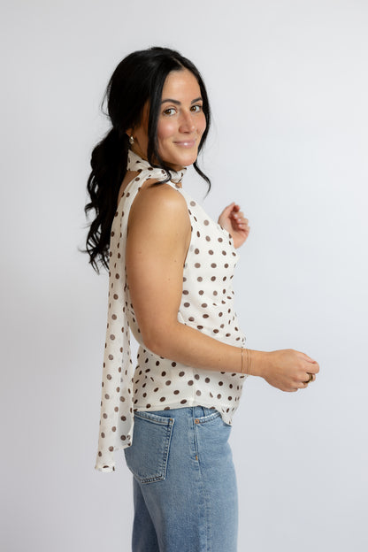 Adrie Polka Dot Top
