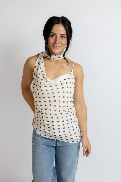 Adrie Polka Dot Top