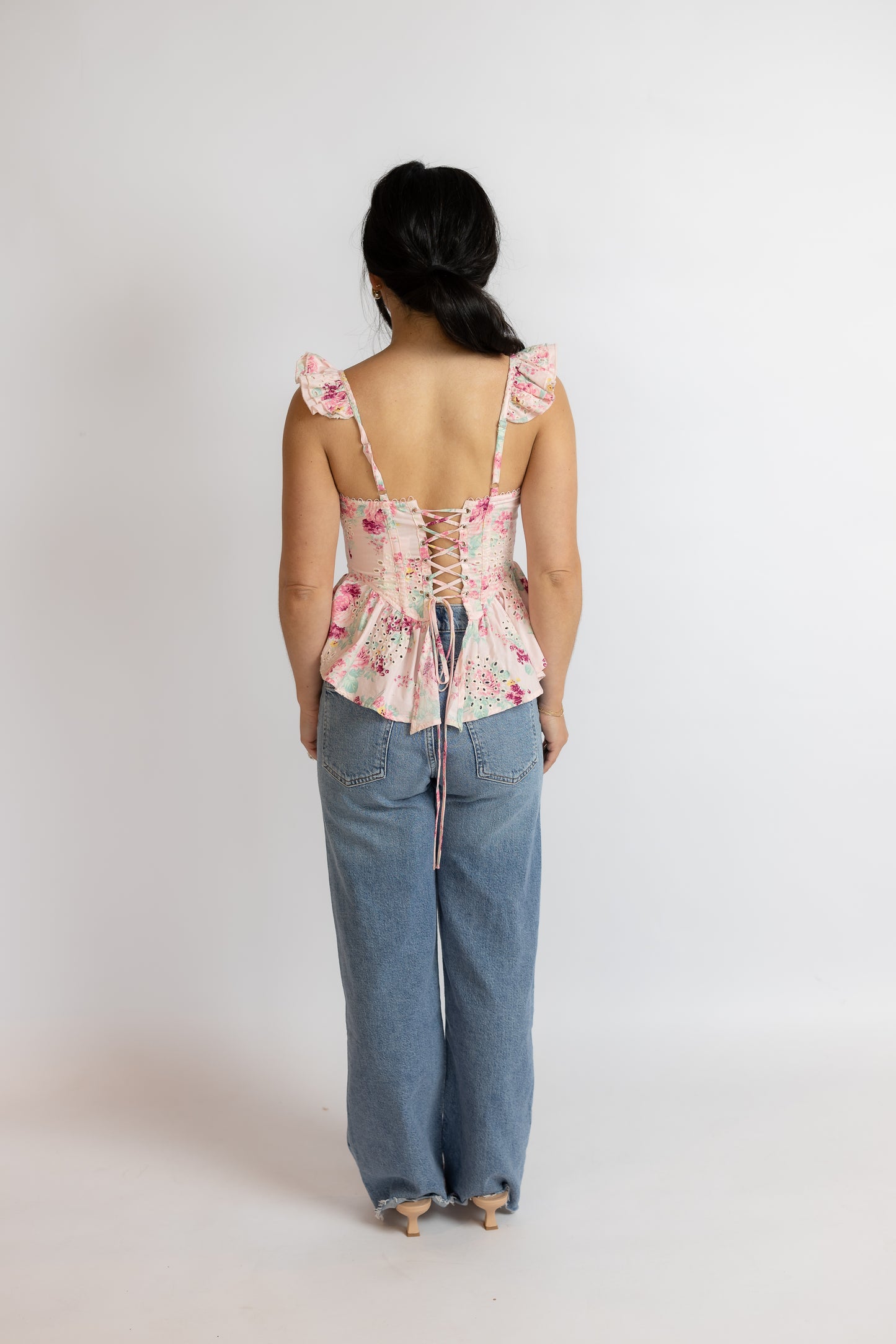 Baylin Top Pink Floral