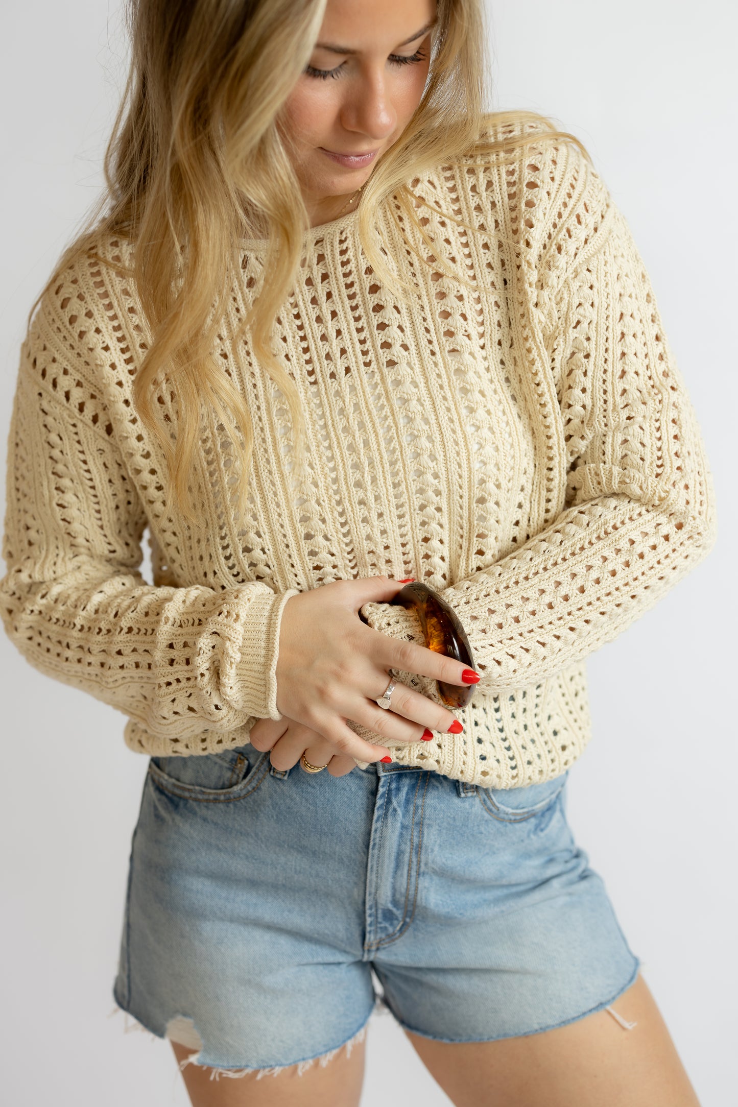 Upland Crochet Sweater Top