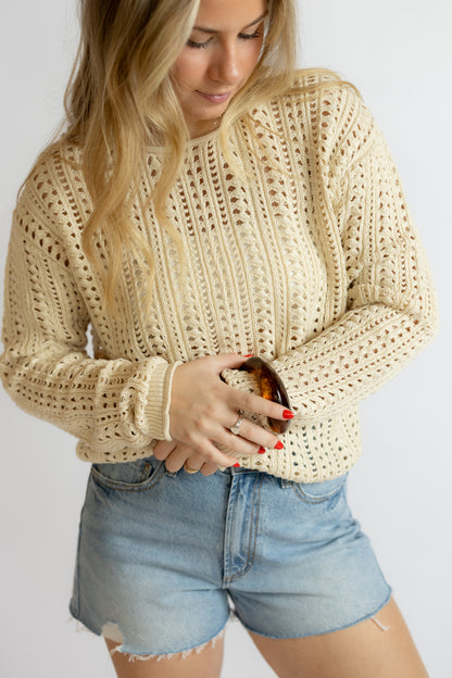 Upland Crochet Sweater Top