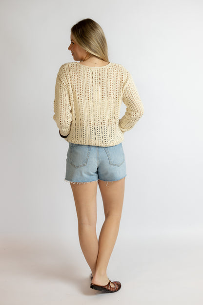 Upland Crochet Sweater Top