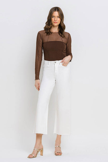 Kenzie White Wide Leg Denim