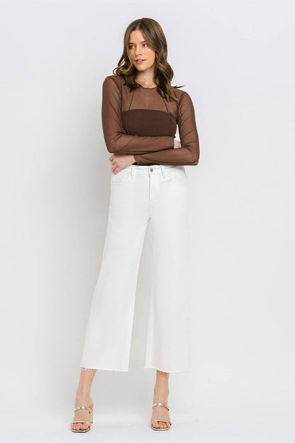 Kenzie White Wide Leg Denim
