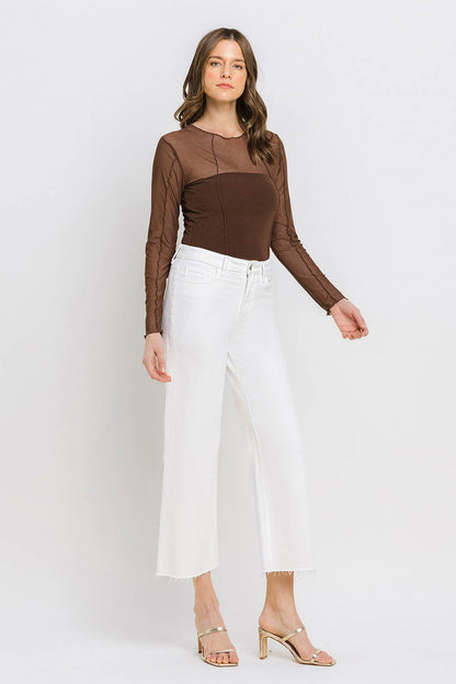 Kenzie White Wide Leg Denim