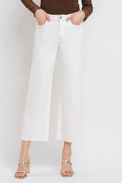 Kenzie White Wide Leg Denim