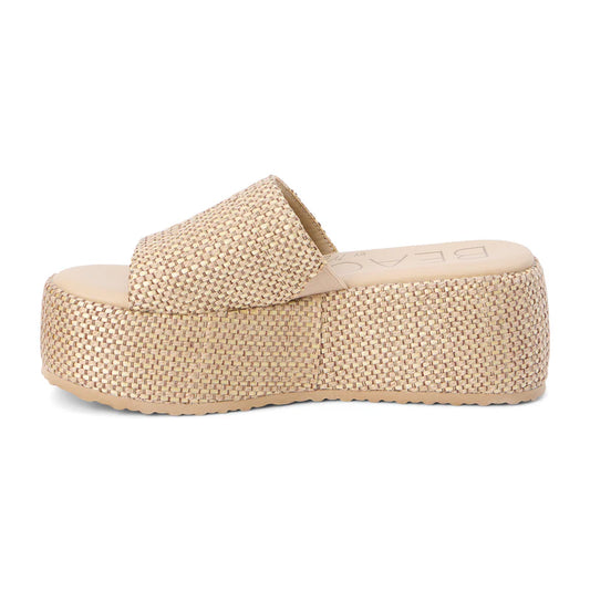 Pismo Platform Sandal Tan Multi