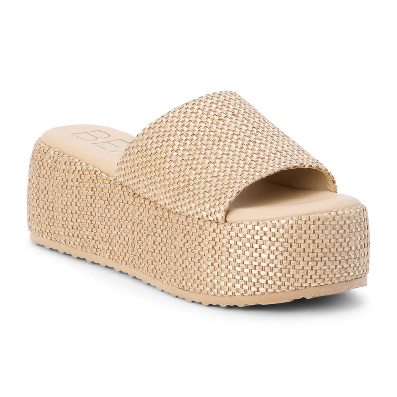 Pismo Platform Sandal Tan Multi