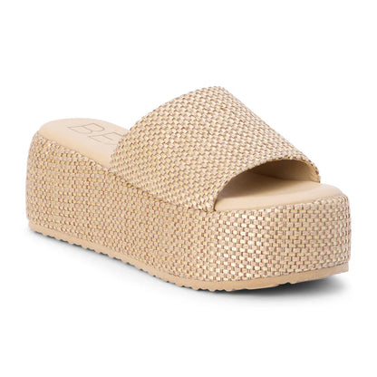 Pismo Platform Sandal Tan Multi