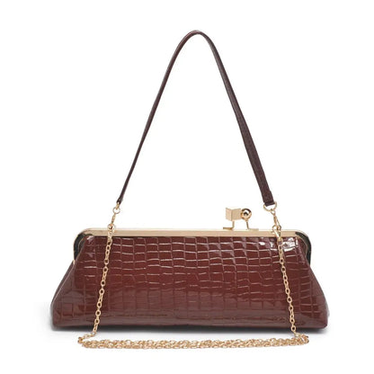 Piper Clutch Chocolate