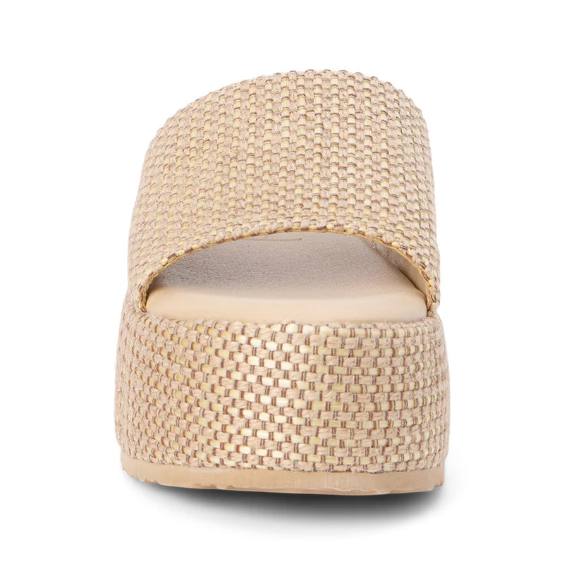 Pismo Platform Sandal Tan Multi