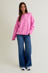 Sweet Charm Button Cardigan