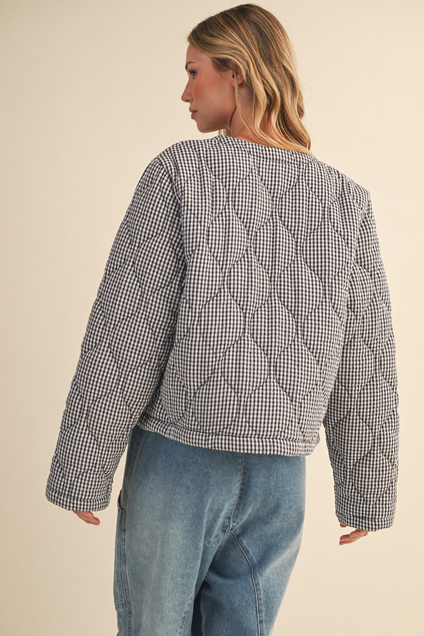 Harbor Plaid Padded Jacket