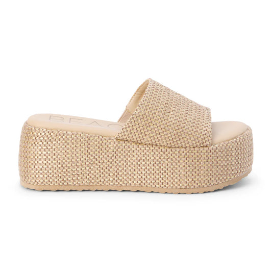 Pismo Platform Sandal Tan Multi