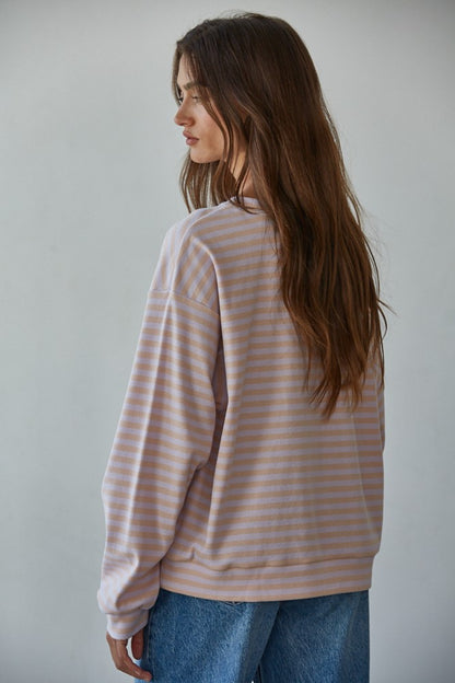 Pastel Pause Striped Long Sleeve