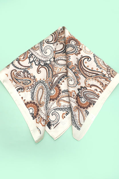 Paisley Silky Bandana Scarf