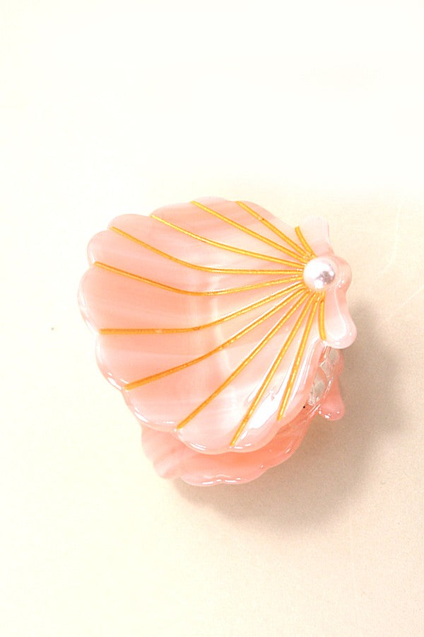 Sullivan's Seashell Claw Clip Peach