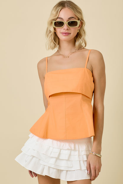 No Pretending Poplin Tank